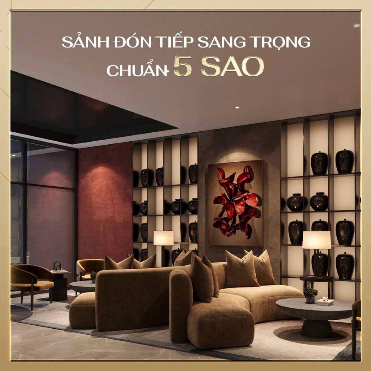 Sảnh đón tiếp 5 sao sang trọng
