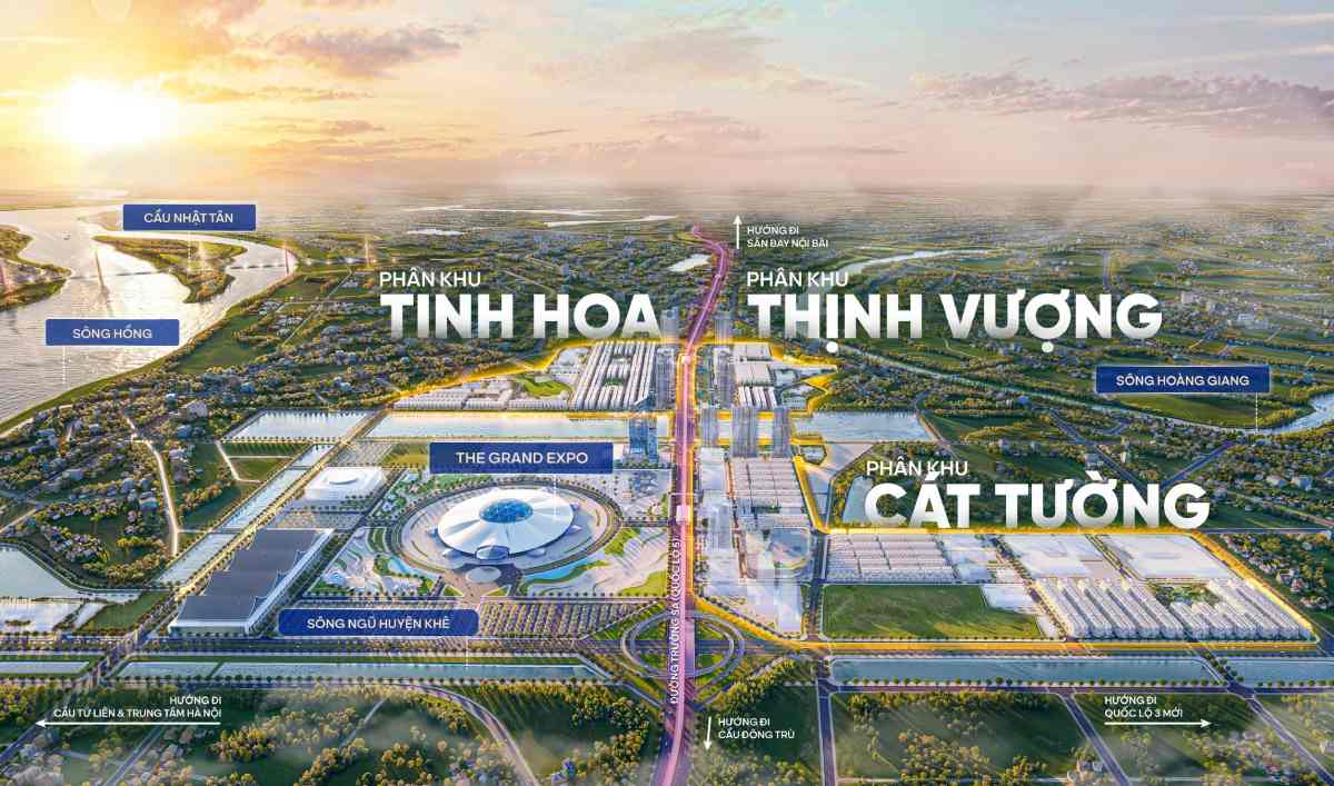 Vị trí phân khu Thịnh Vượng Vinhomes Global Gate Cổ Loa