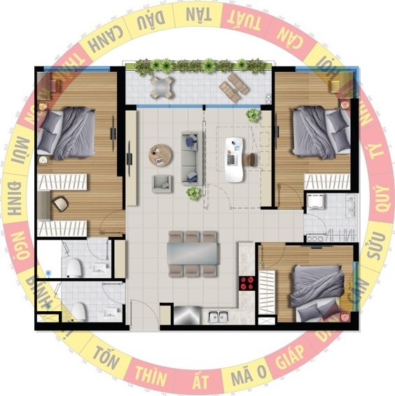 Phong thủy căn hộ chung cư
