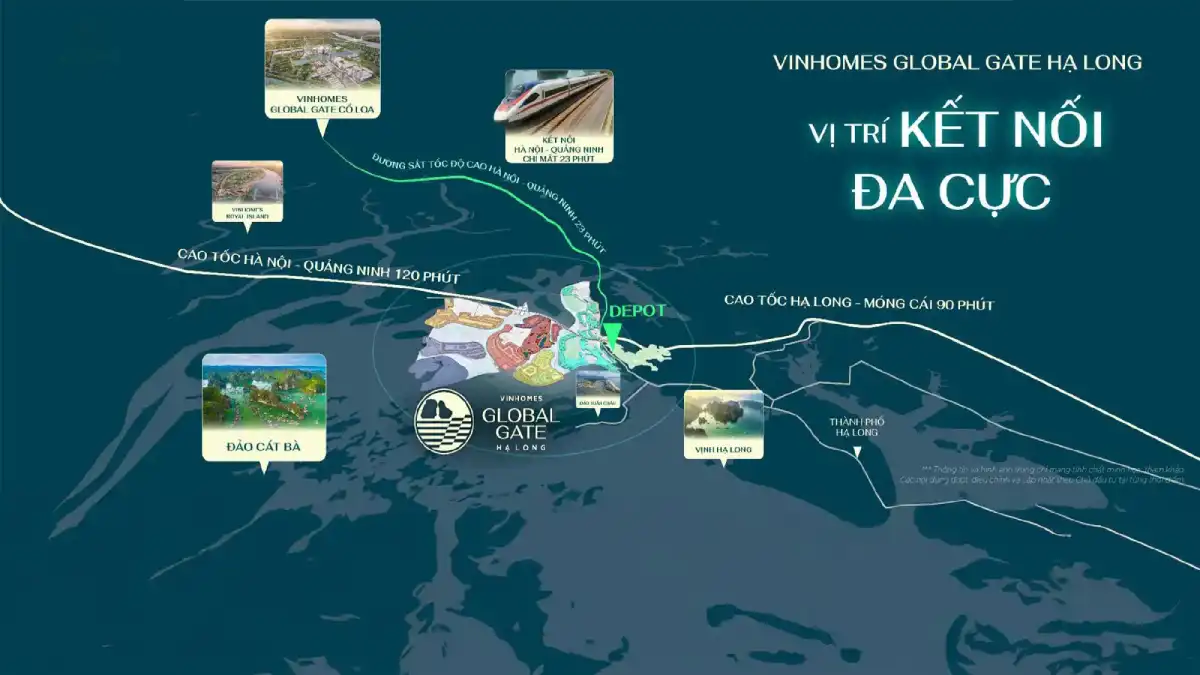 Vị trí Vinhomes Global Gate Hạ Long