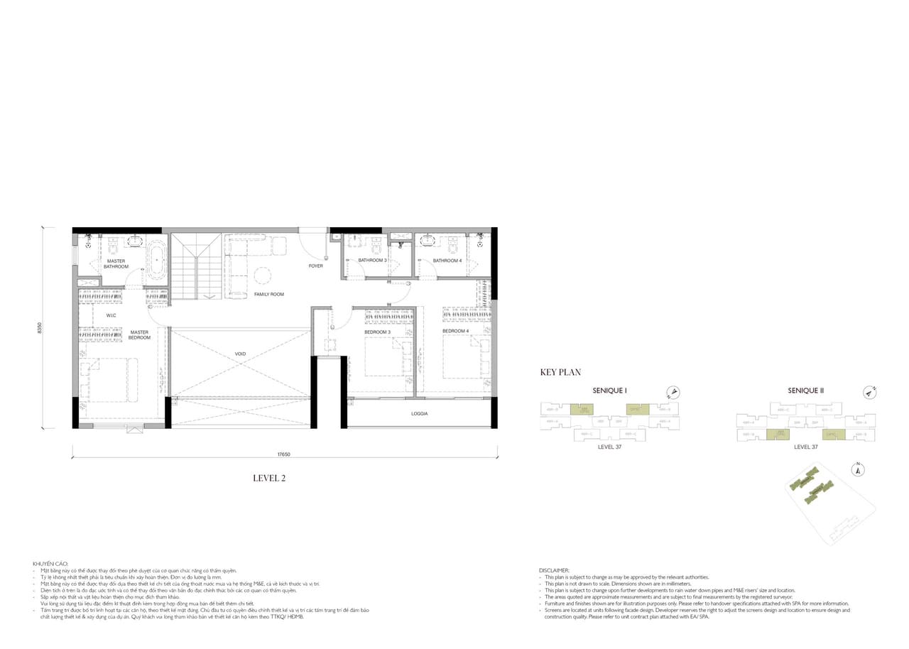 Căn hộ PENTHOUSEDiện tích 144M2