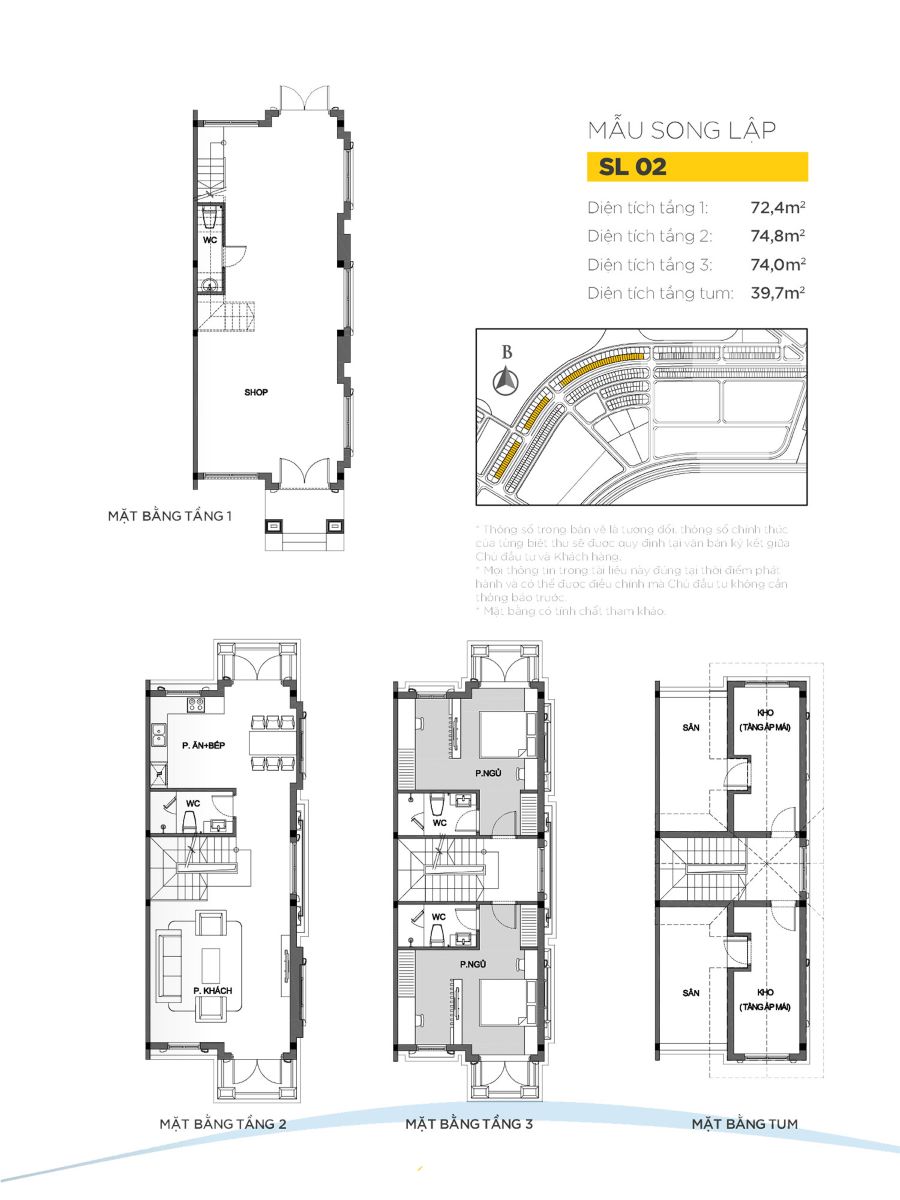 Mẫu thiết kế biệt thự song lập Vinhomes ocean park