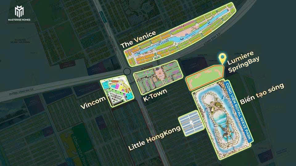 Vị trí chung cư Vinhomes Ocean Park 2