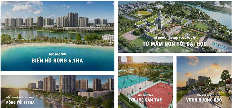 Chuỗi tiện ích tại Vinhomes Ocean Park 2
