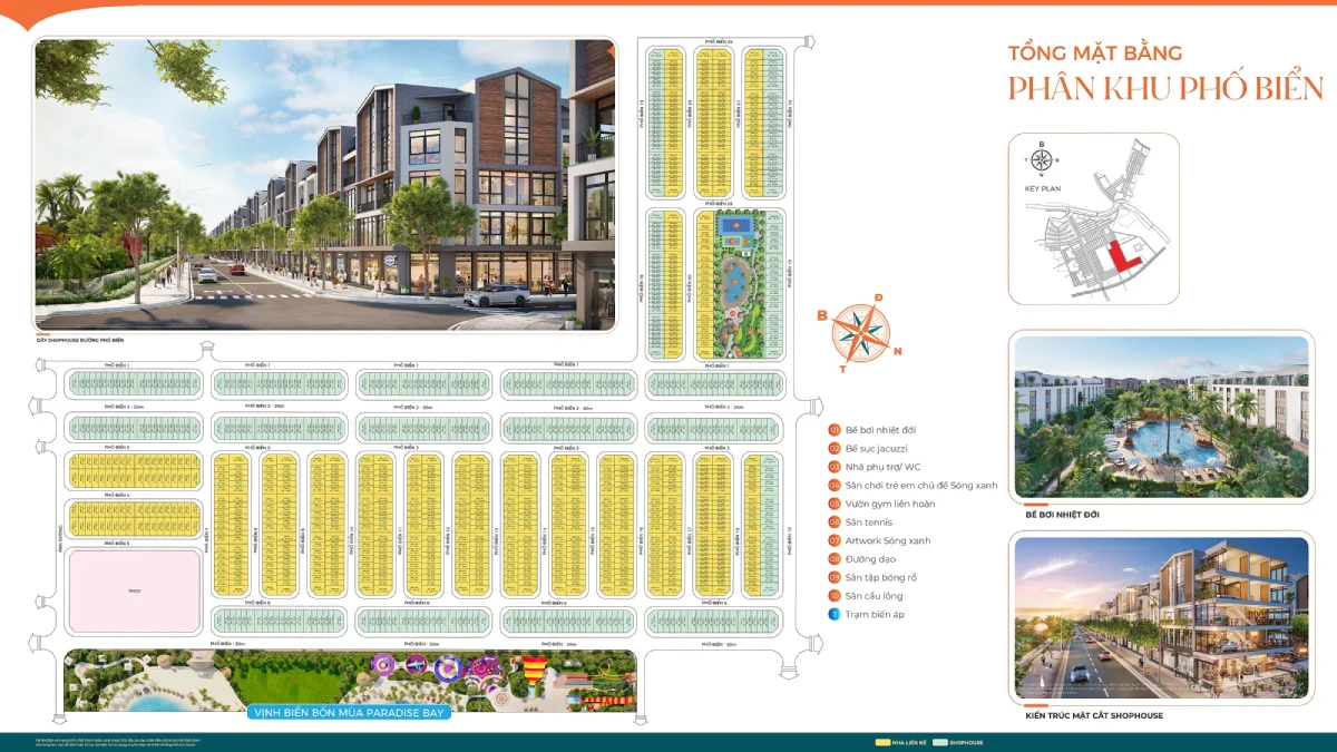 Mặt bằng phân khu Phố Biển Vinhomes Ocean Park 3