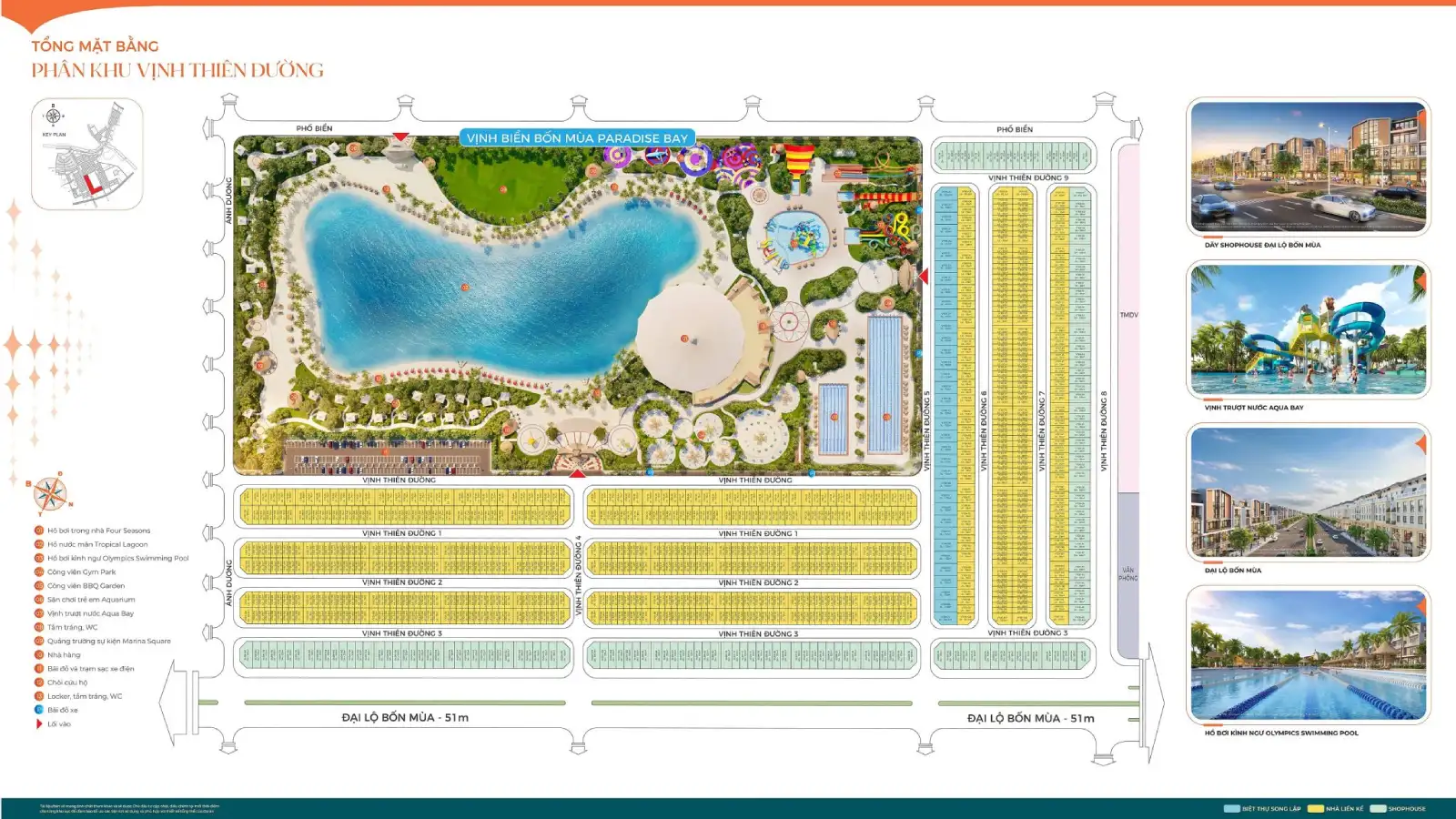 Mặt bằng phân khu Vịnh Thiên Đường Vinhomes Ocean Park 3