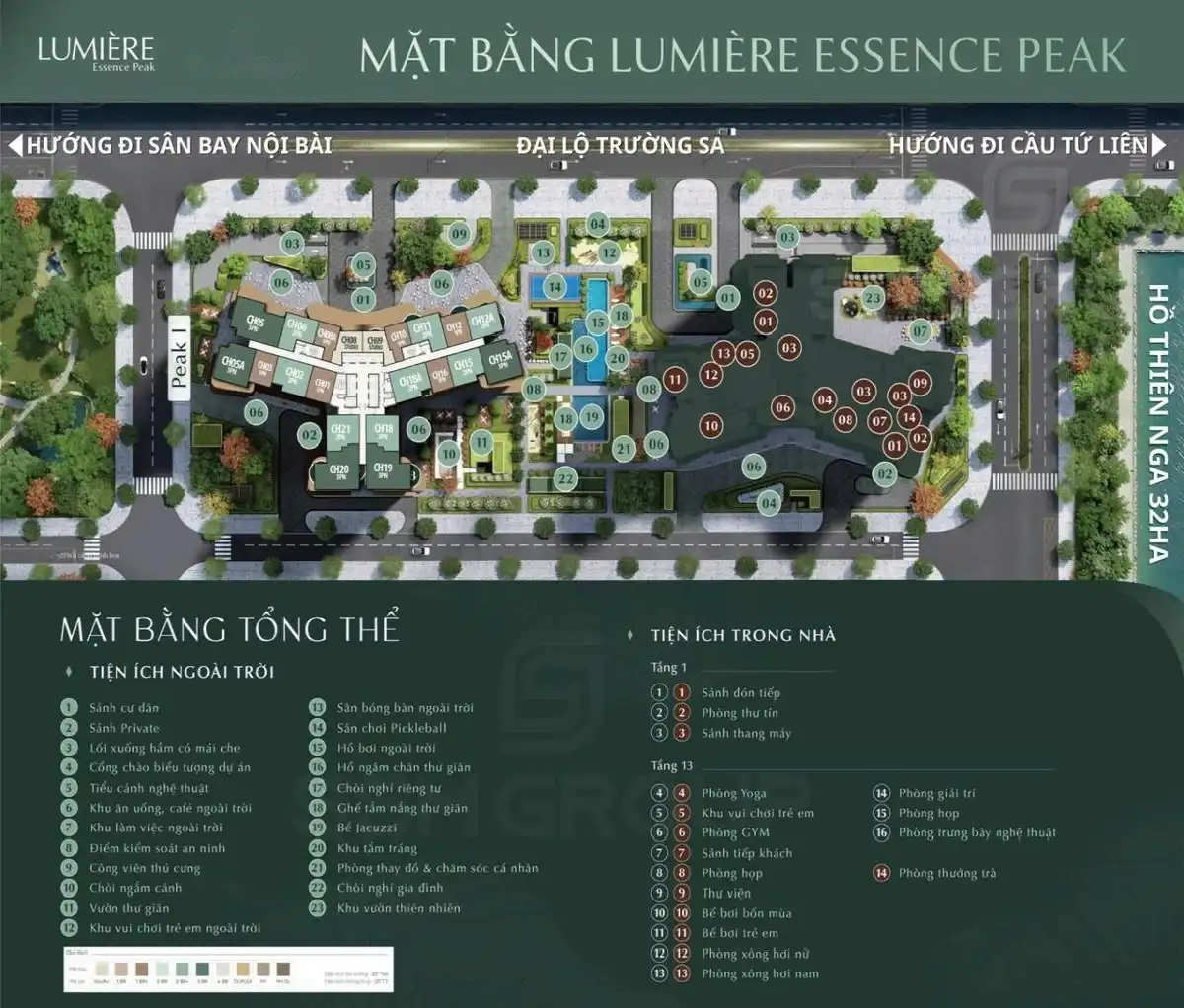 Mặt bằng LUMIÈRE Essence Peak
