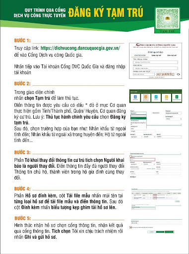 Đăng ký tạm trú tạm vắng online