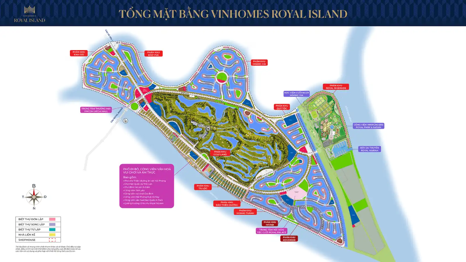 Mặt bằng Vinhomes Royal Island ( Vinhomes Vũ yên)