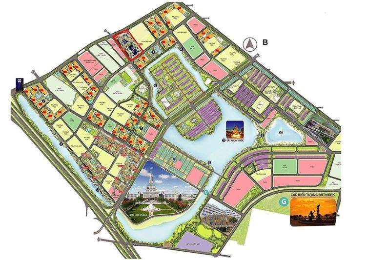 Mặt bằng biệt thự Vinhomes Ocean Park